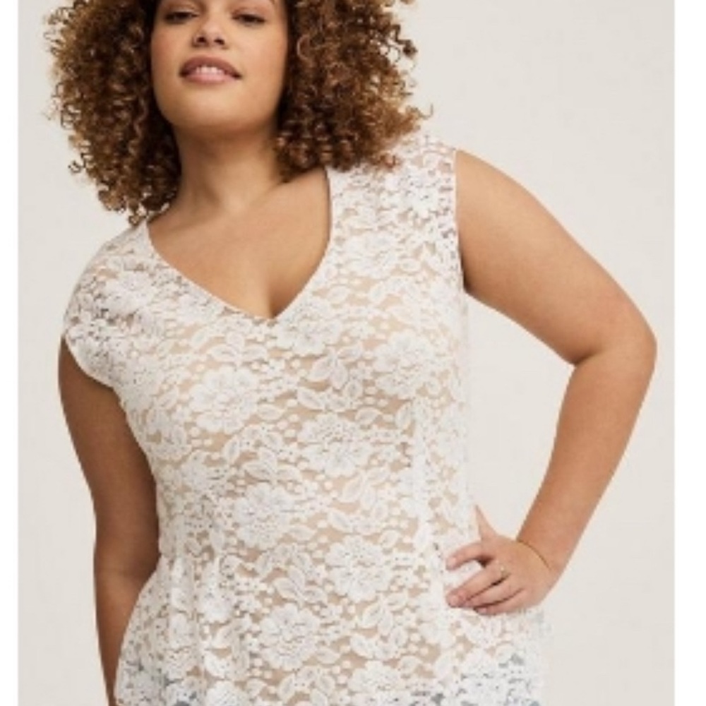 Elegant White Lace Blouse